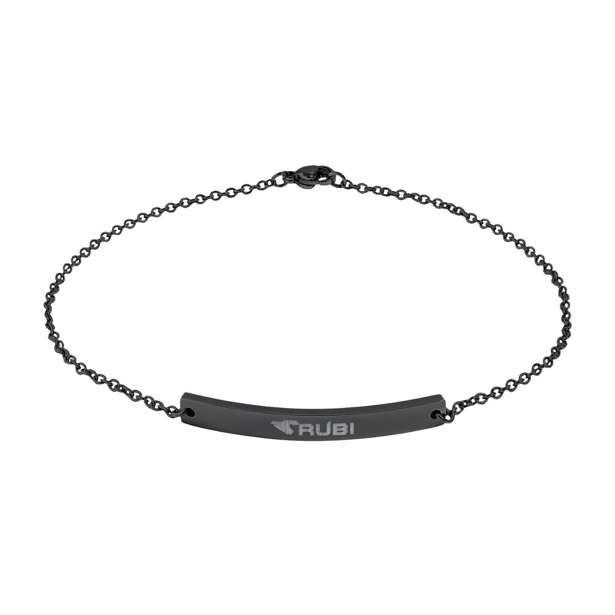 Rubi Engraved Curved Bar Anklet